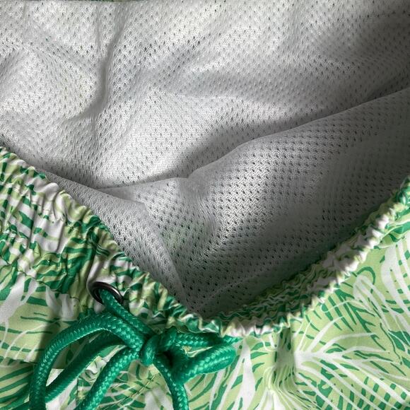 Club Room Mens Tropical Palms Quick-Dry 7" Swim Trunks Pale Green - Large $45 - Picture 5 of 7